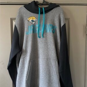 NWT Mens Nike Jacksonville Jaguars Gray & Black Hoodie Size XL